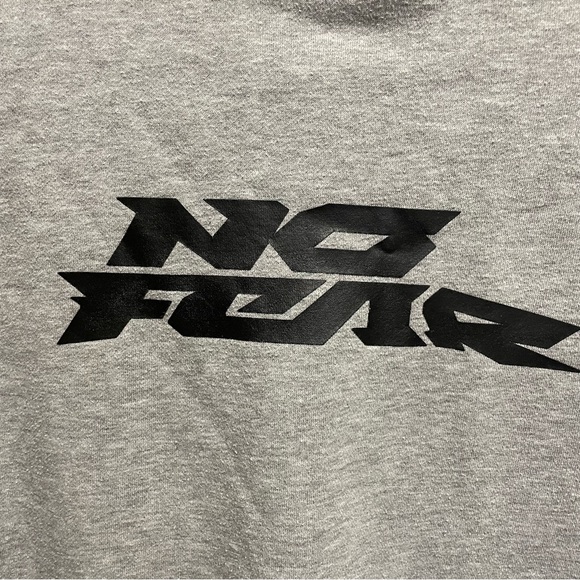 No Fear Vintage Y2K Grey Hoodie Youth 14 Large Fits Like Men’s Small - Picture 10 of 13